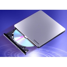 移动光驱－－联想（Lenovo）8倍速 铝合金Type-C/USB外置光驱 外置DVD刻录机 移动光驱 Windows/MAC系统/DB85（银黑色）